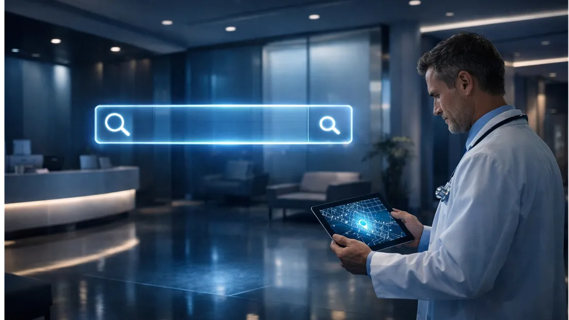 Clínica médica aparecendo nos resultados de busca do Google