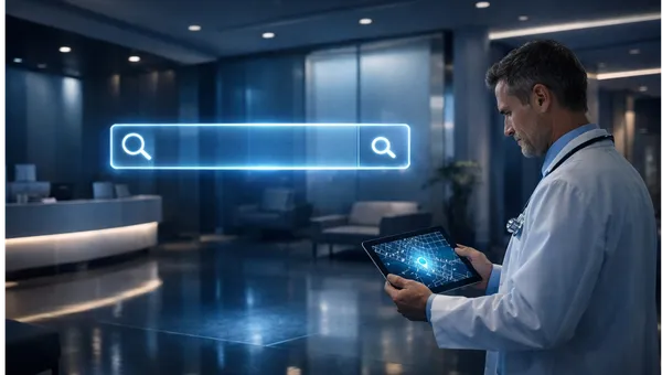 Clínica médica aparecendo nos resultados de busca do Google