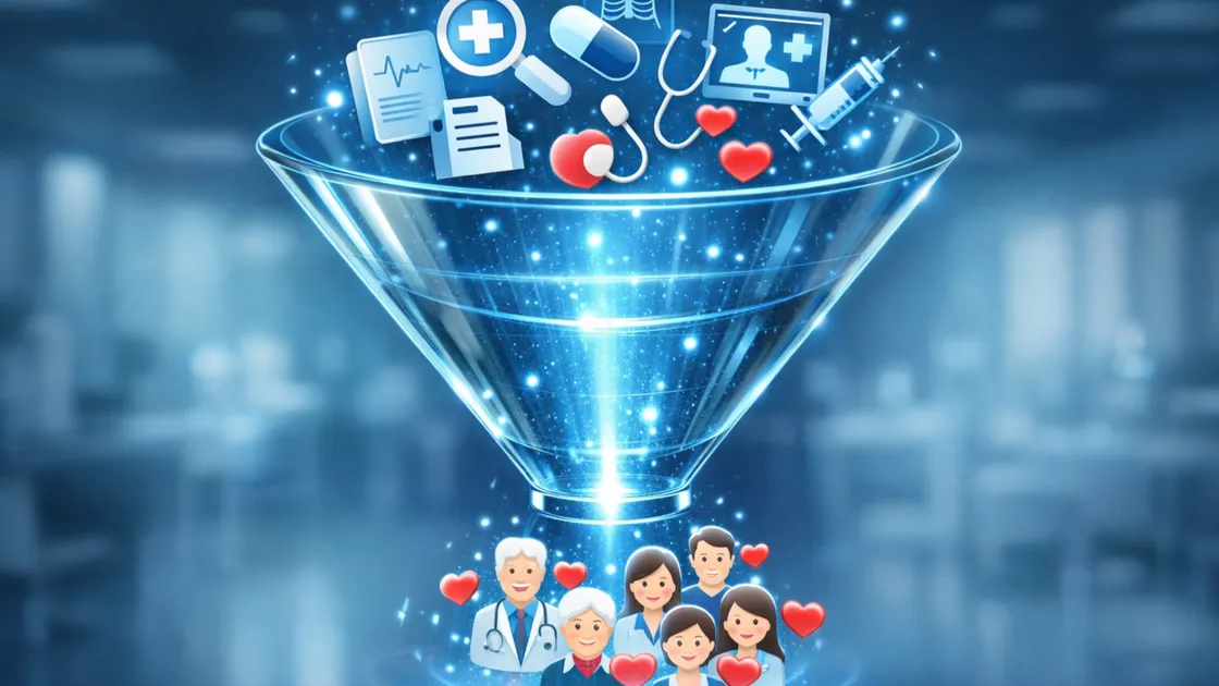 Funil de pacientes para clínicas médicas com automação