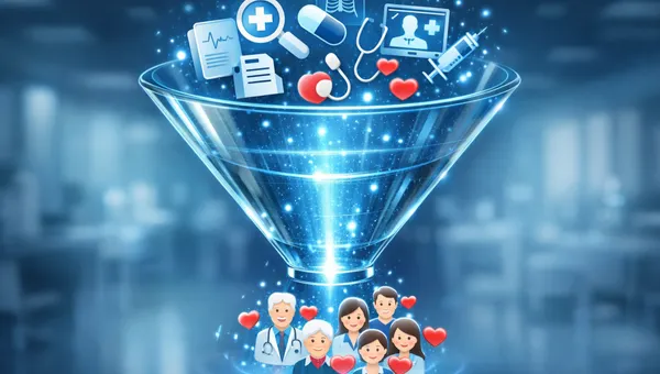 Funil de pacientes para clínicas médicas com automação